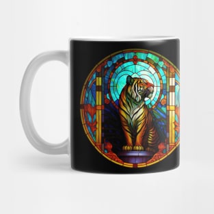 Tiger in stained glass Mug